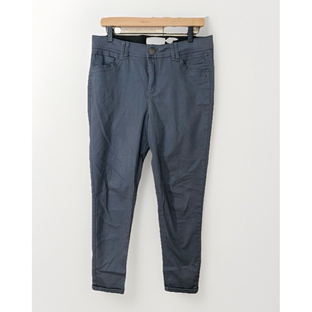 Democracy Ab Technology Pants Womens 10 Gray Skinny Stretch Casual Preppy